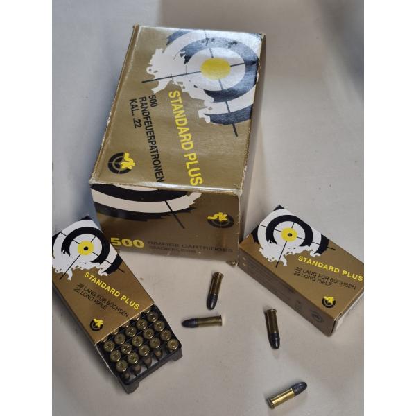 AMMO - 22 CALIBER ROUNDS - LONG RIFLE - NEW - 10 BOXES / 50 COUNT EACH) - SEE PICS