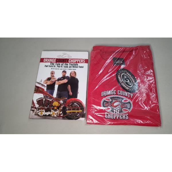 Autographed Orange County Choppers: The Tale of the Teutuls Book & Sealed XXL Shirt 