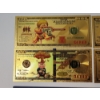 Image 2 : x4 Assorted Garbage Pail Kids $100 99999999 24K Gold Foil Banknotes Set w/ CoA