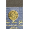 Image 10 : Sealed Solid Brass History Of The Presidents Coins With Coin Book 