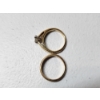 Image 10 : Incredible Wedding Ring Set: Two 14K Yellow Gold Rings With Diamonds - Total Weight: 7.0g