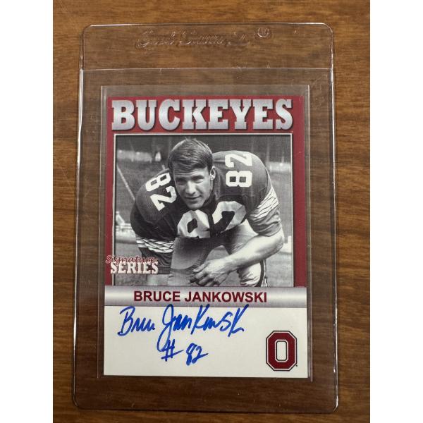 Ohio State Buckeyes Bruce Jankowski Autographed Football Card - Mint Condition
