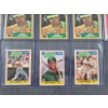Image 4 : Lot of 13 Assorted Oakland Athletics 1980's Topps Trading Cards Near Mint