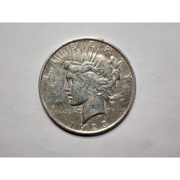 1923 Silver Peace Dollar - 90% Silver United States Coin