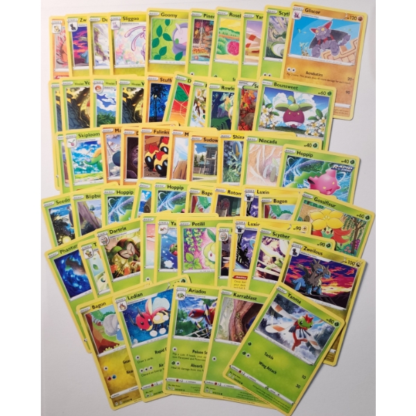 Lot of Over 50 Assorted Pokemon Trading Cards ~ All NM/LP Condition! 