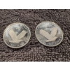Image 2 : 2 - Hard To Find .999 Fine Silver Standing Liberty 1/4 Ounce Rounds - Mint Condition
