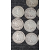 Image 4 : (10) Assorted Years 90% Silver Walking Liberty Half Dollars Face Value: $5
