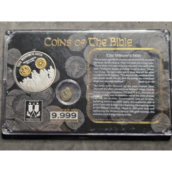 Coins of the Bible - Vatican Observatory Foundation - The Widow's Mite - Limited Edition