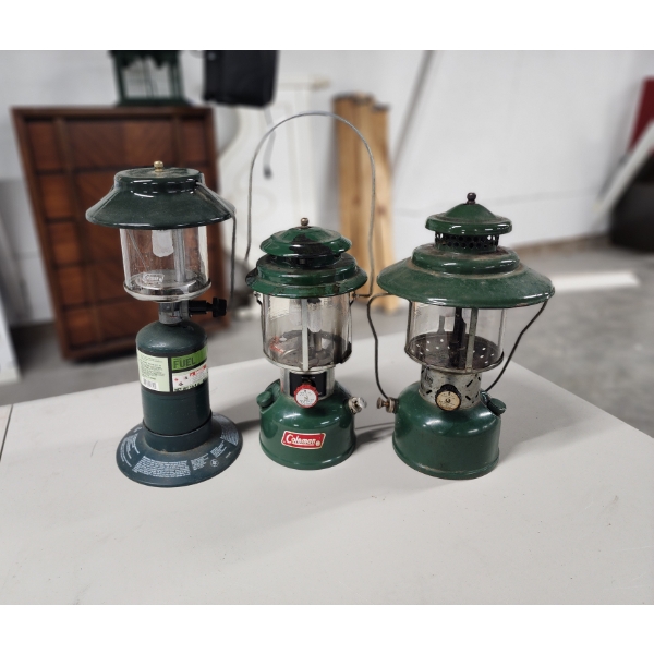 (3) Vintage Coleman Lanterns in Great Condition
