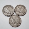 Image 2 : Three 90% Silver Walking Liberty Half Dollars: 1941-D, 1941, 1945 - Face Value: $1.50