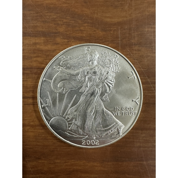 2002 American Silver Eagle - 1 Troy oz .999 Silver
