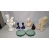 Image 1 : Assorted Decorative Pieces Including Candle Holders, Figurines & More