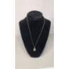 Image 2 : LA Rocks 18" Sterling Silver "Aunt" Necklace - Weight: 1.7g