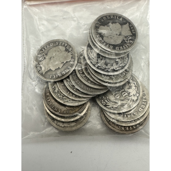 Silver Barber Dimes - $2.00 Face - 90% Silver