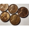 Image 2 : Five Assorted United States Pennies Ft. 4 Wheat & 1 Copper Lincoln ~ INCLUDES 1909 VDB!