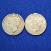 Image 1 : Two 1922-S United States Silver Peace Dollars - 90% Silver