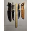 Image 1 : (2) Hunting Knives with Leather Sheaths