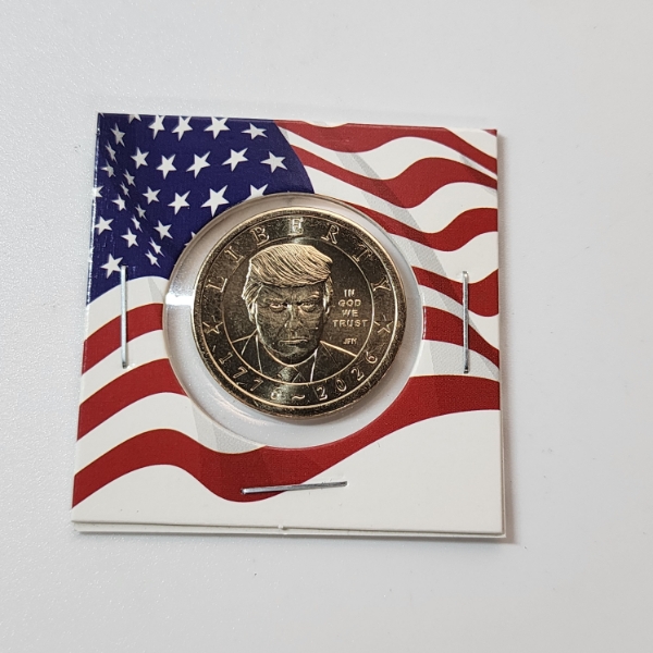 RARE NEWLY MINTED Semiquincentennial 1776~2026 Donald Trump Dollar Coin