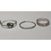 Image 4 : Collection of Assorted Sterling Silver Women's Rings - Total Weight: 6.0g