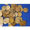 Image 3 : x50 One Cent Coins: x48 U.S. Wheat Cents & x2 Canadian Cents with Coin Bag