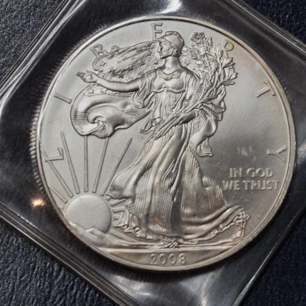 2008 Uncirculated United States Silver .999 1 Oz Eagle
