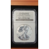 Image 2 : NGC 2006-P PF 69 20th Anniversary Reverse Proof 1 Troy Ounce .999 Fine Silver Eagle Coin From Set