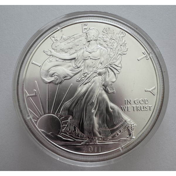 2011 United States One Oz .999 Fine Silver "Walking Liberty" Dollar Coin- Incredible Condition. 