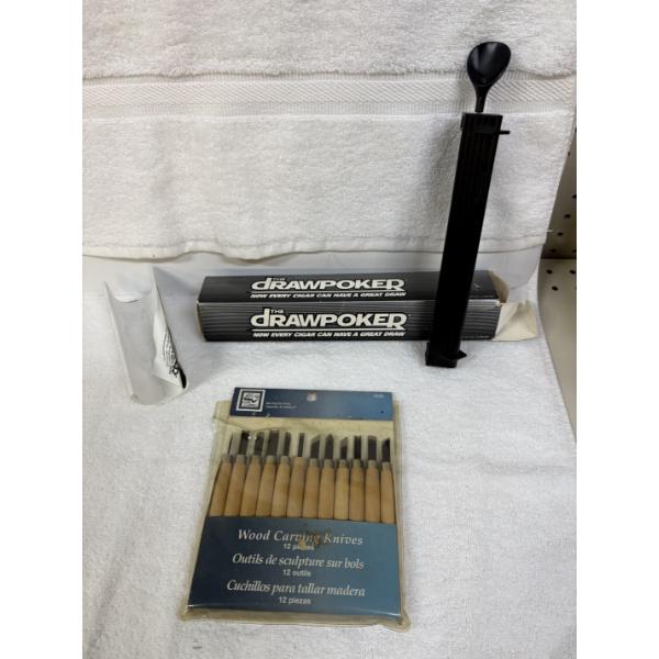 Drawpoker for Cigars - Loew Cornell Wood Carving Knives 12  Sealed