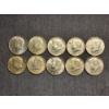 Image 1 : 10 Assorted 40% Silver Kennedy Half Dollars - $5 Face Value 