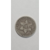 Image 1 : United States 1852 "Trime" 3-Cent 75% Silver Coin