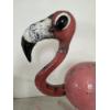 Image 3 : Vintage Handmade Metal Flamingo - Exceptional Piece - One Of A Kind - Excellent Condition
