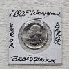 Image 1 : 1980-P Washington Quarter that features a Legitimate Broadstruck Mint Error