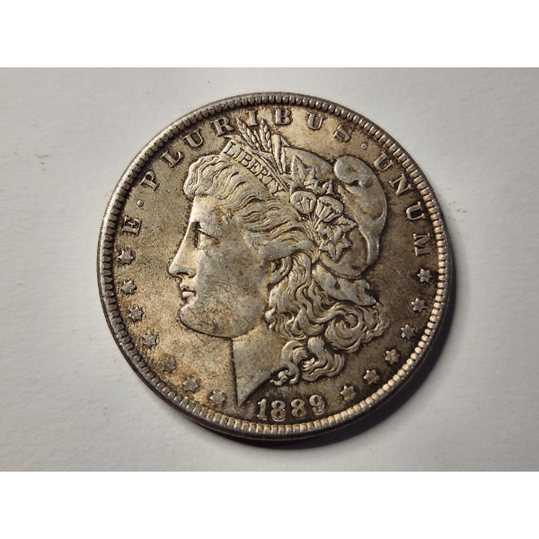United States 1889 Morgan Silver Dollar Minted at Philadelphia Mint