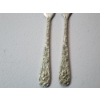Image 3 : x2 Steiff "Rose" Sterling Silver Butter Knives TW: 62.2g