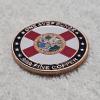 Image 3 : Coin Of Naples State Of Florida Flag Colorized .999 Fine Copper Round - 1 oz AVDP
