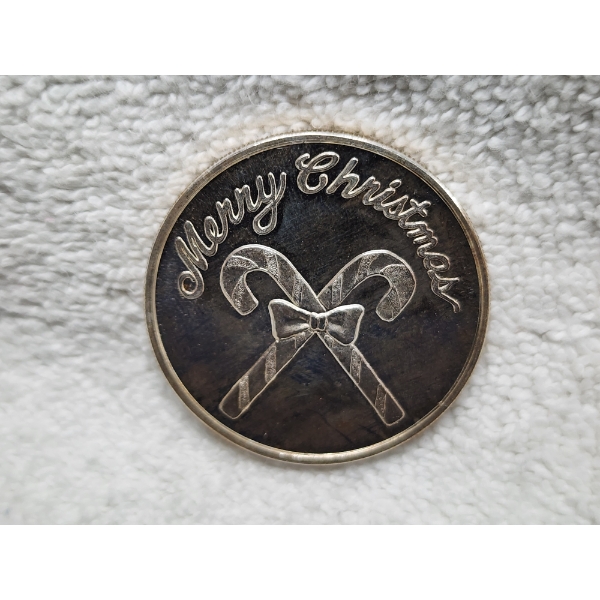 1 Troy Ounce Merry Christmas Candy Cane Round - "For Someone Special" 