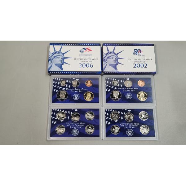 2002 & 2006 United States Mint Proof Coin Sets 