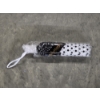 Image 1 : New! Rain Stoppers Black And White Polka Dot Print Push Button Pop Up Umbrella With Cute Ruffle Deta