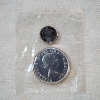 Image 1 : 1964 Canadian 80% Silver Dollar & 2008 Proof-Like Canadian Dime 