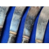 Image 2 : Lot of 6 Universal L.F. & C. Sterling Silver & Mother of Pearl Handle Knives TW:140.5g