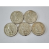 Image 7 : Five Assorted Years 90% Silver Walking Liberty Half Dollars - FV: $2.50