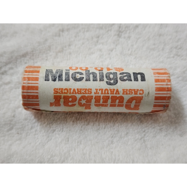 $10 Dunbar Roll of 2004-P United States Michigan State Quarters ~ UNVERIFIED