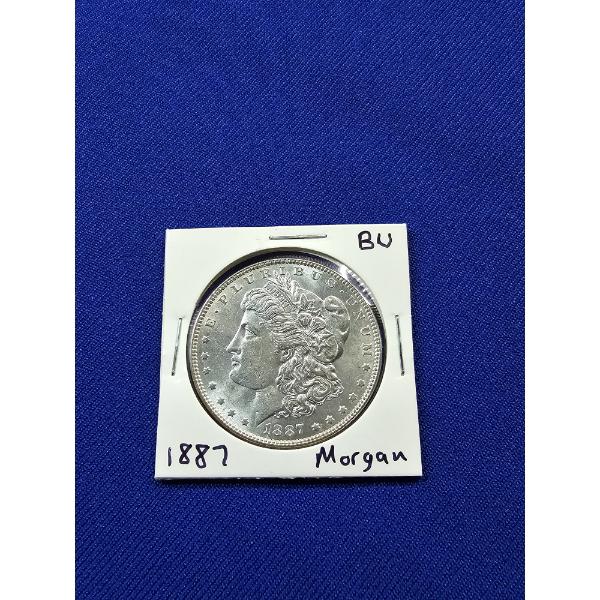 1887 Morgan Silver Dollar - BU - Gorgeous Coin! 