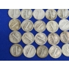 Image 15 : Lot of Assorted Year U.S. 90% Silver Dimes: Mercury and Roosevelt FV: $5.50