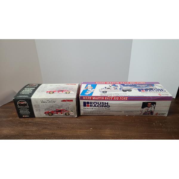 1985 Bill Elliot #9 1:24 Scale Diecast Car & Valvoline Mark Martin Race Rig Landline Fone 