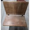 Image 6 : Vintage Collectables Including Metal First Aid Box, Enamelware Bedpan, Folding Wood 24''x30'' Bench 