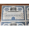 Image 3 : Lot of (4) Erie Railroad Company Stock Certificates 100 Shares - Dated 1950