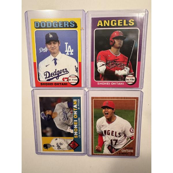 4 - Limited Edition 2024 SHOHEI OHTANI Baseball Cards In Protective Holders - Mint Condition - RARE!