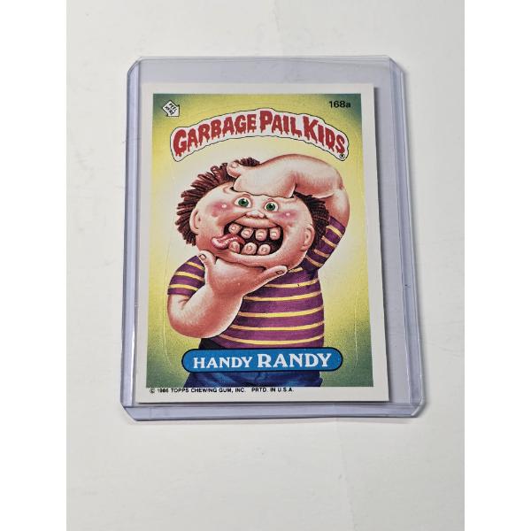 1986 Topps Garbage Pail Kids HANDY RANDY #168a - Mint Condition