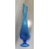 Image 1 : Excellent Condition Extraordinary Fenton Glass 22.5'' Hobnail Vintage Colonial Blue Swung Vase 